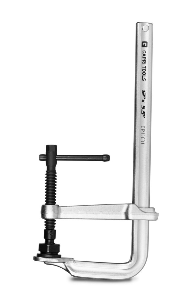 12-Inch Heavy Duty All Steel Bar Clamp, 5-1/2-Inch Throat Depth, 2,645 lb Cla...