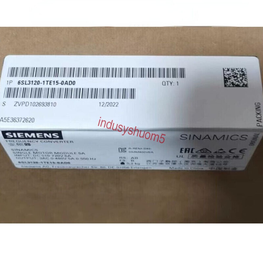 New Siemens 6SL3120-1TE15-0AD0 6SL3 120-1TE15-0AD0 1 Year Warranty Fast Shipping