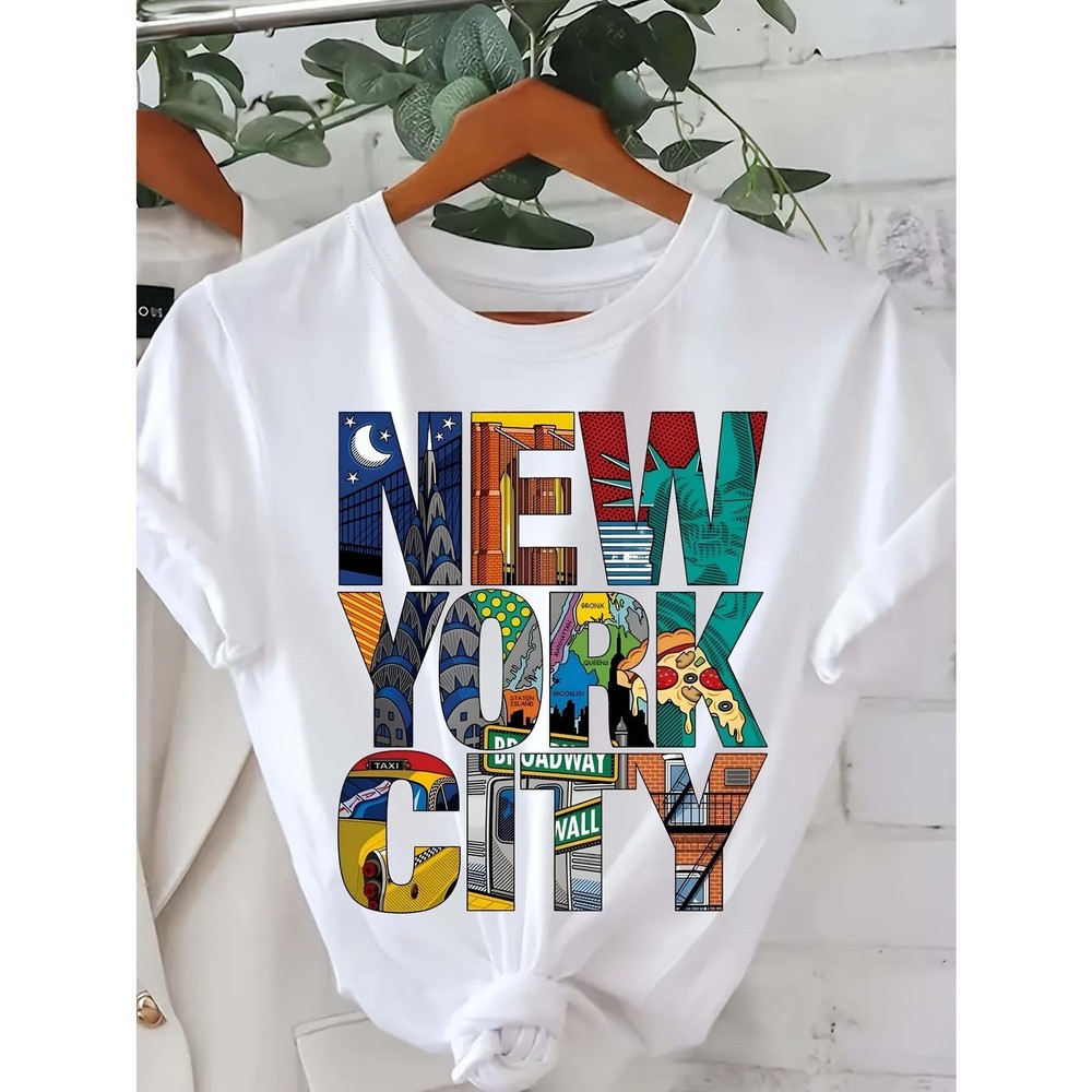 New York City Orienteering T-Shirt - Short Sleeve Casual Round Neck Tee
