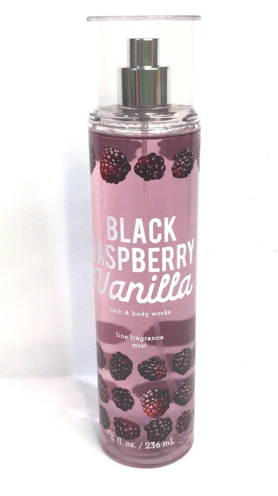RARE Bath and Body Works Black Raspberry Vanilla 8oz Fragrance Mist Spray NEW