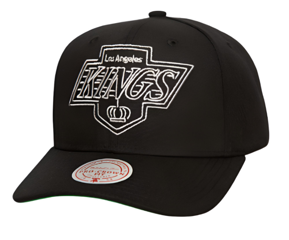 Mitchell & Ness Black Los Angeles Kings Vintage Neon Logo Pro Snapback Hat