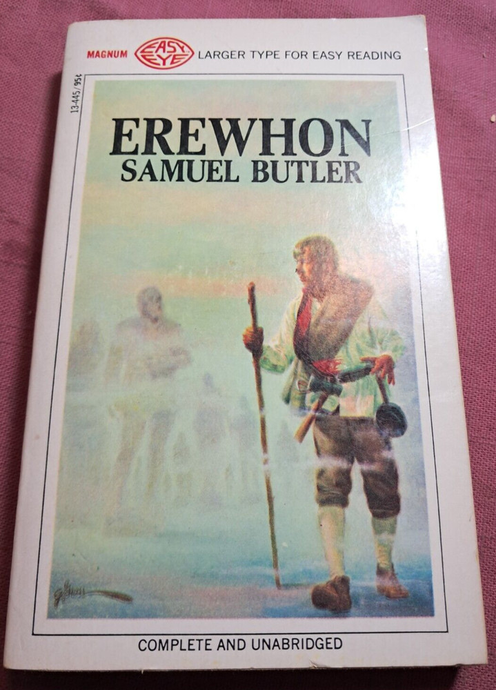 Samuel Butler Erewhon Magnum Easy Eye vintage classic paperback 1st print 1968