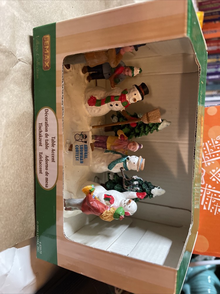 Lemax 2006 Snowman Contest Christmas Village Table Accent in Box-image