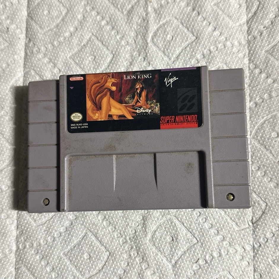 Virgin Disney The Lion King SNES Super Nintendo Game Cartridge NTSC-U/C