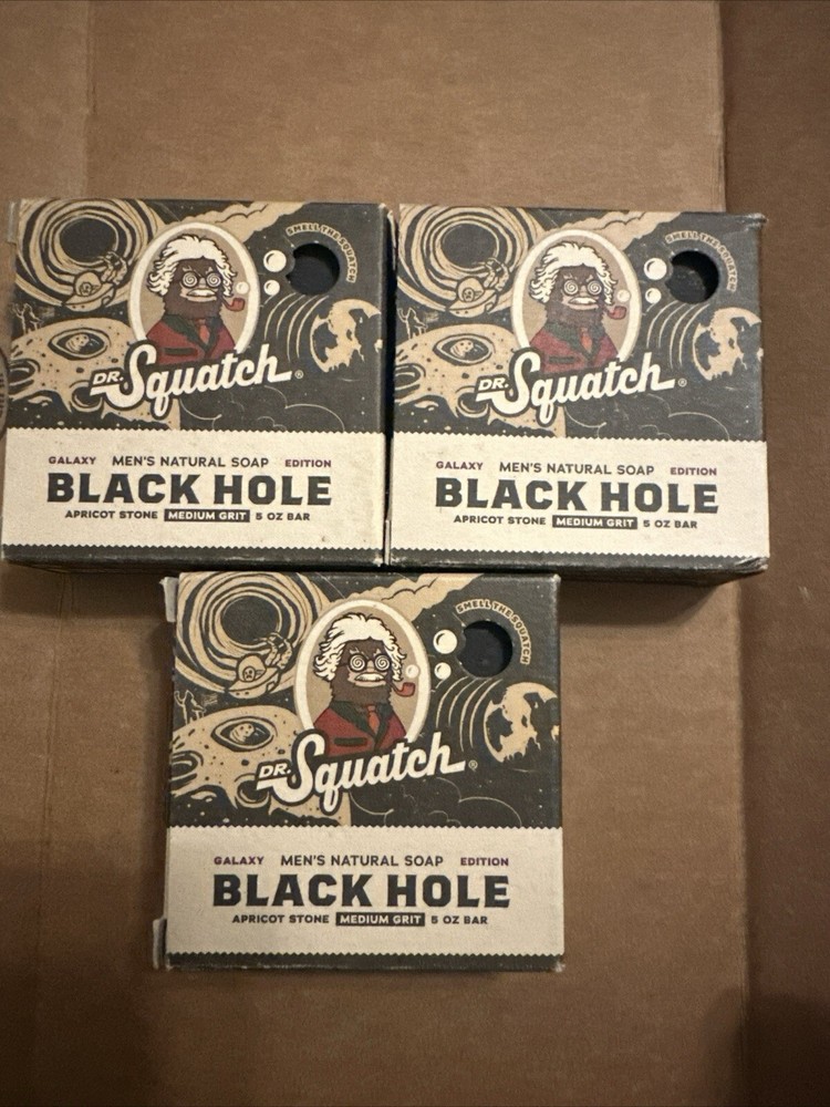 Dr Squatch Black Hole 3 Pack Limited Edition Soap Bundle