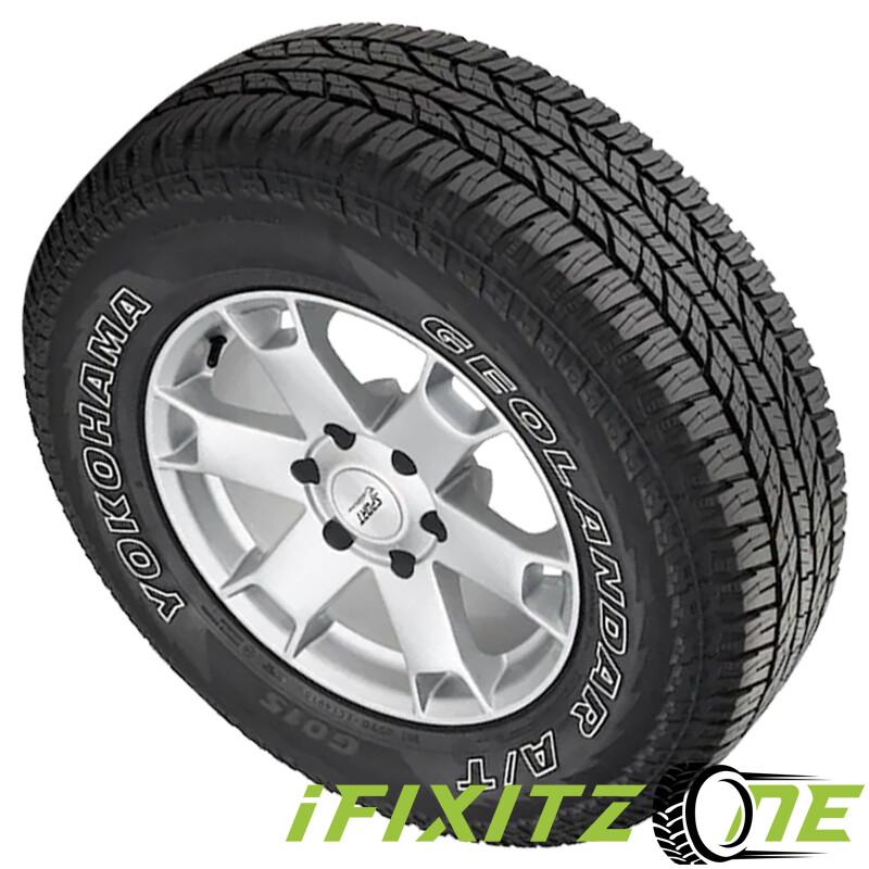 1 Yokohama Geolandar A/T G015 OWL 255/70R17 110T All Terrain Any Weather 3PMSF