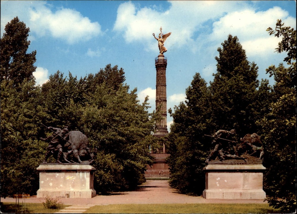 Victory Column Berlin Germany vintage postcard b354