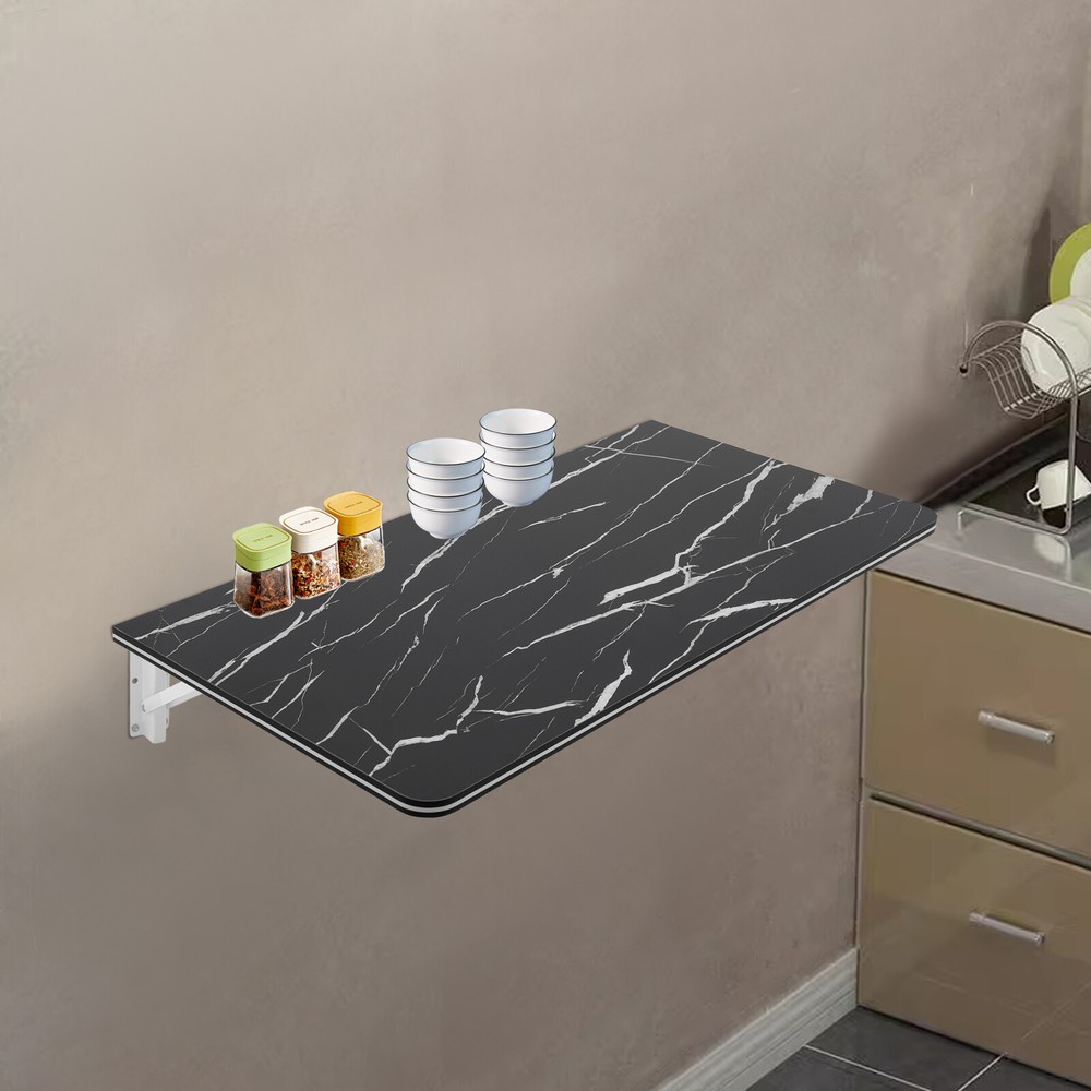 Folding Wall Desk, Wall-mounted Folding Table, Wall Mounted Folding Table Black