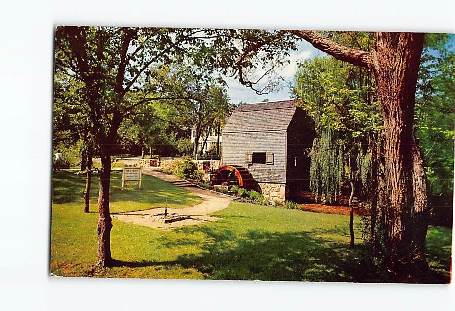 Postcard Thomas Dexter's Grist Mill Sandwich Massachusetts Cape Cod USA America