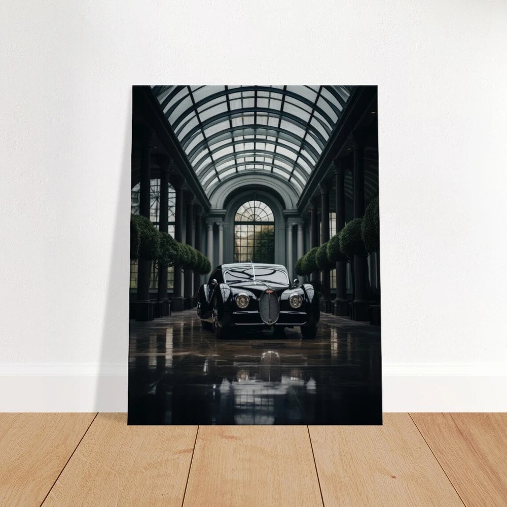 Black Atlantic Classic Vintage Car Abstract Wall Art Canvas Unframed Print Art