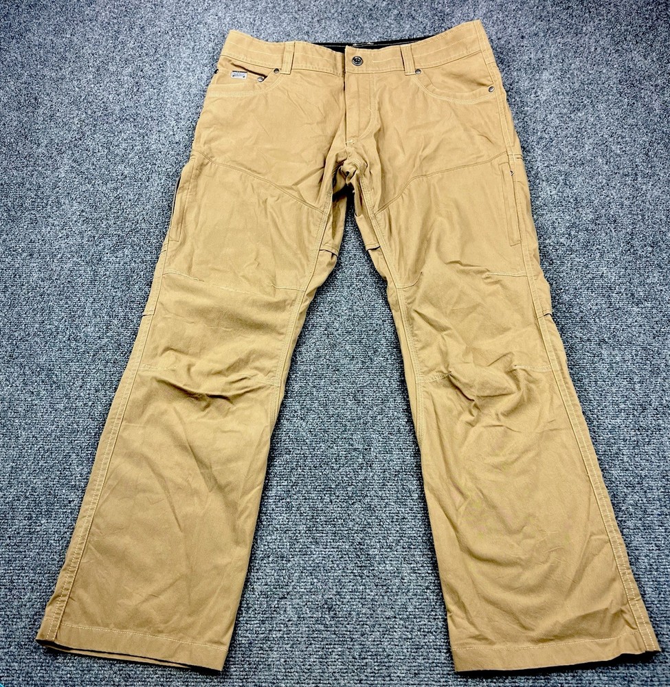 Kuhl Born In The Mountains Mens 34x30 Tan Brown Nylon Hiking Pants