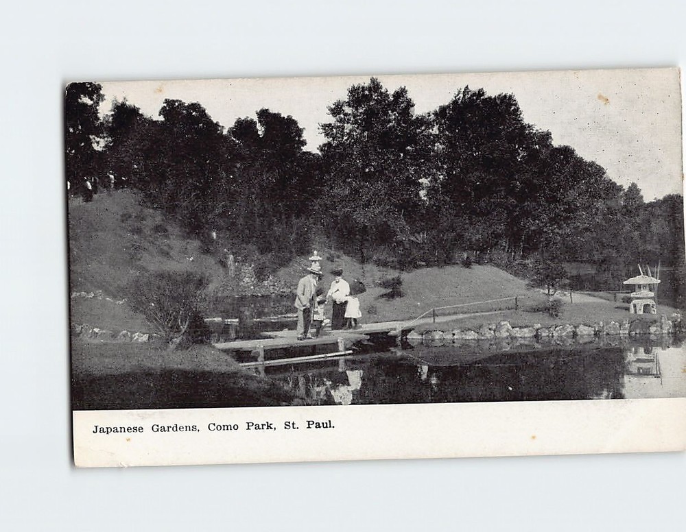 Postcard Japanese Gardens Como Park St. Paul Minnesota USA