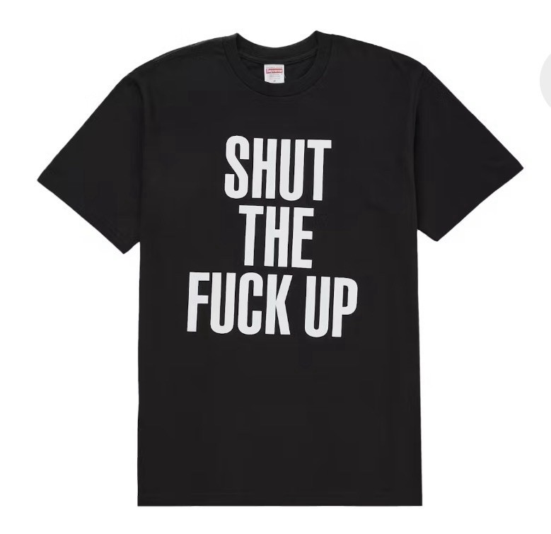 Supreme Number (N)ine Shut Up Tee Black