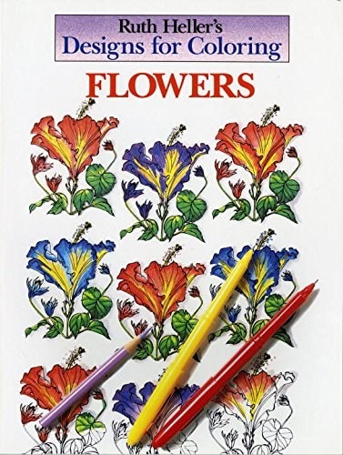 Designs for Coloring: Flowers by Heller, Ruth, Good Book