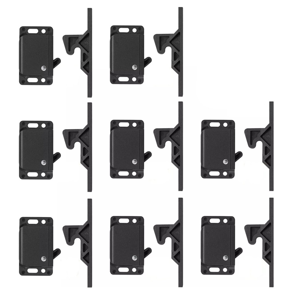 NEW 8 Pack Cabinet Door/RV Drawer Latches, 8 Pull Force Latch Holder for Home