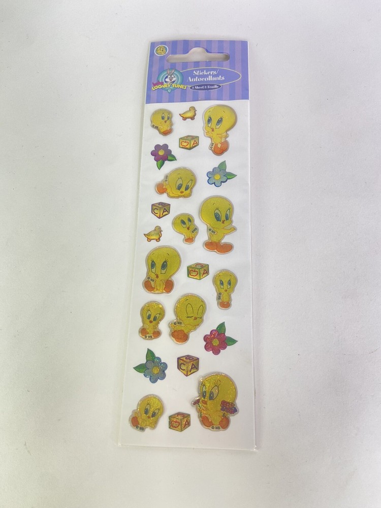 Vintage Sandylion Tweety Bird Looney Tunes Prismatic 1 Sticker Sheet Stickers