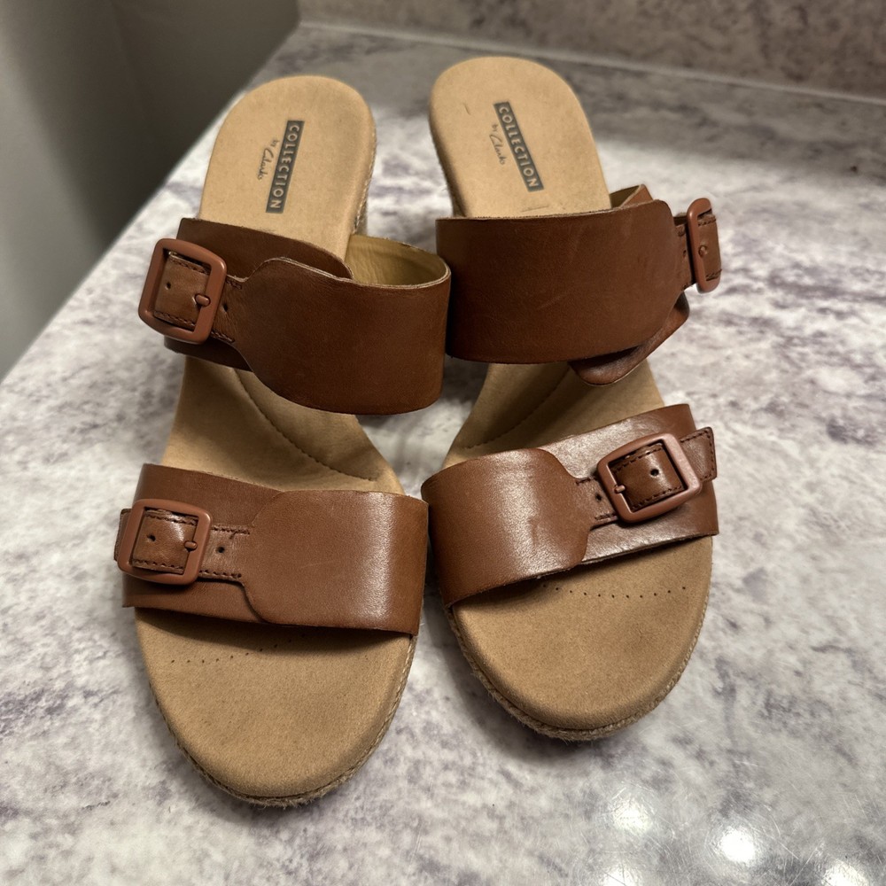 Clarks Women's Lafley Devin Comfortable Wedge Sandal Size 9