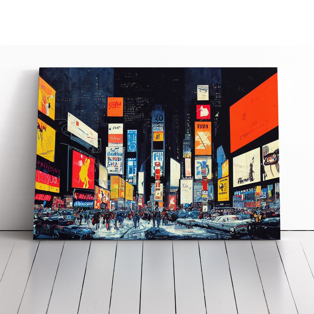New York Times Square Art Vol.4 Canvas Wall Art Print Framed Picture Home Decor