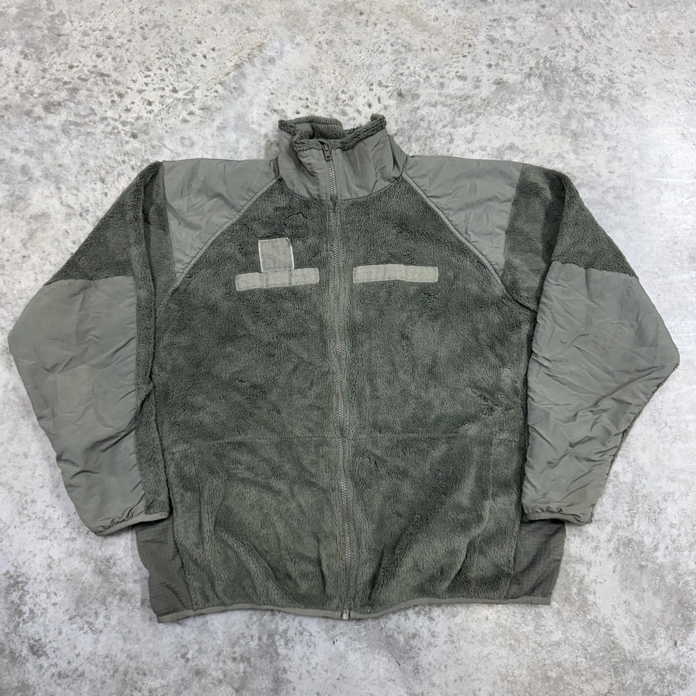 US Army ECWCS Fleece Jacket Mens Large Regular Foliage Green Gen III Level 3