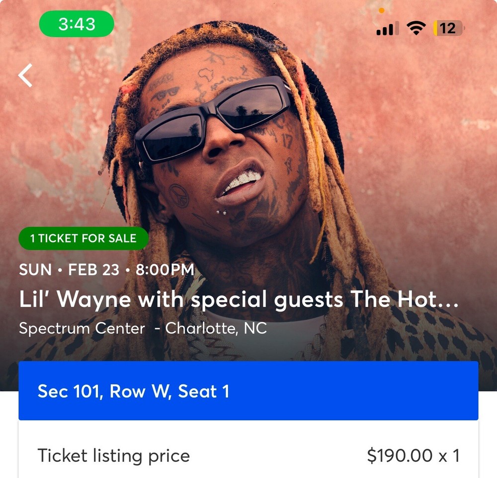 Lil’ Wayne With Special Guest The Hot Boys (SPECTRUM NORTH CAROLINA) (02/23/2025