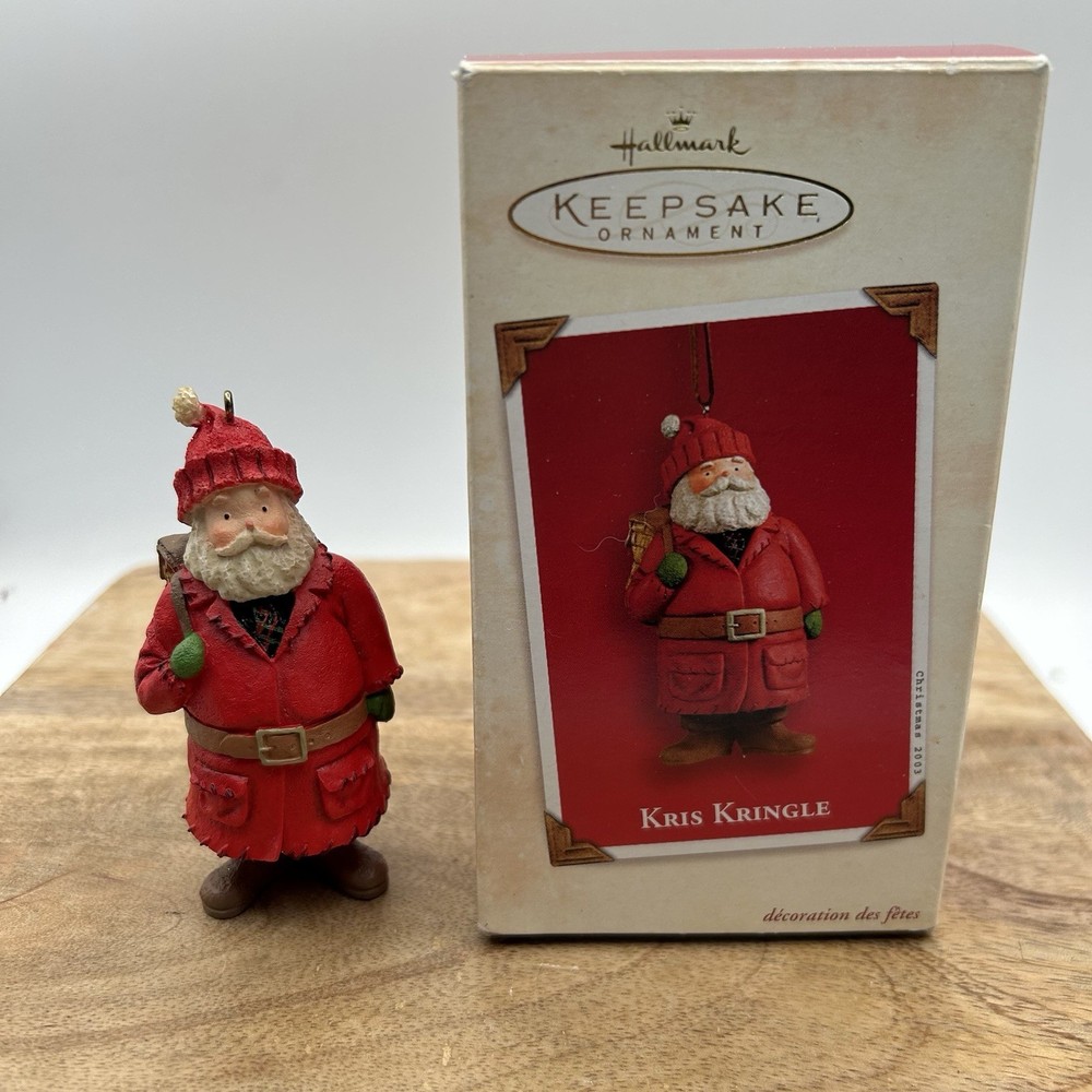 2003 HALLMARK Keepsake Ornament KRIS KRINGLE PR2917 Sharon Visker