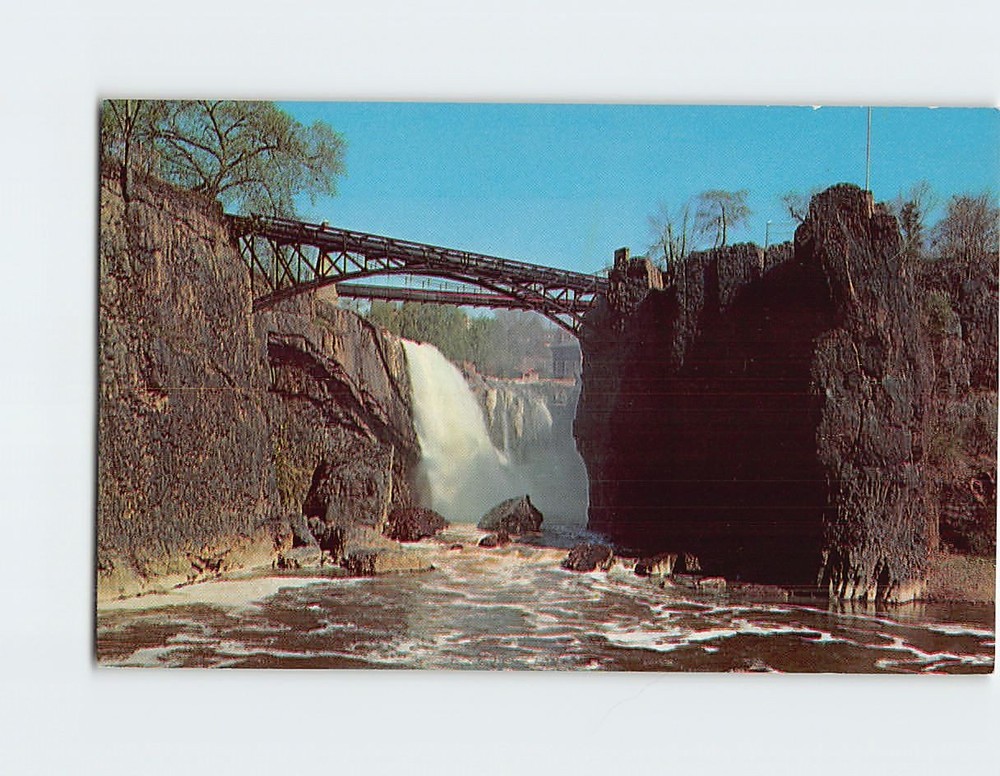 Postcard Passaic Falls Paterson New Jersey USA