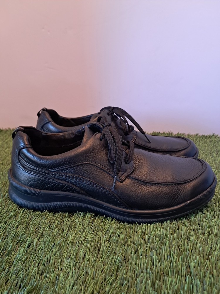 SAS Move On Mens Shoes Size 10.5 Narrow Lace Up Black Tumbled Leather Comfort