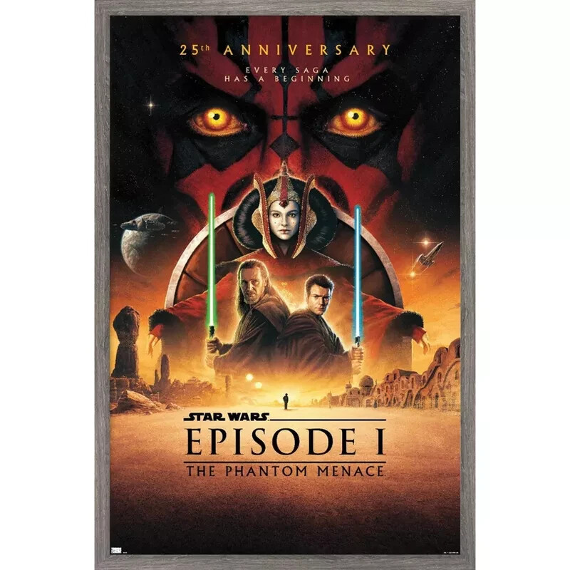 Star Wars The Phantom Menace 25th Anniversary Poster by Trends International