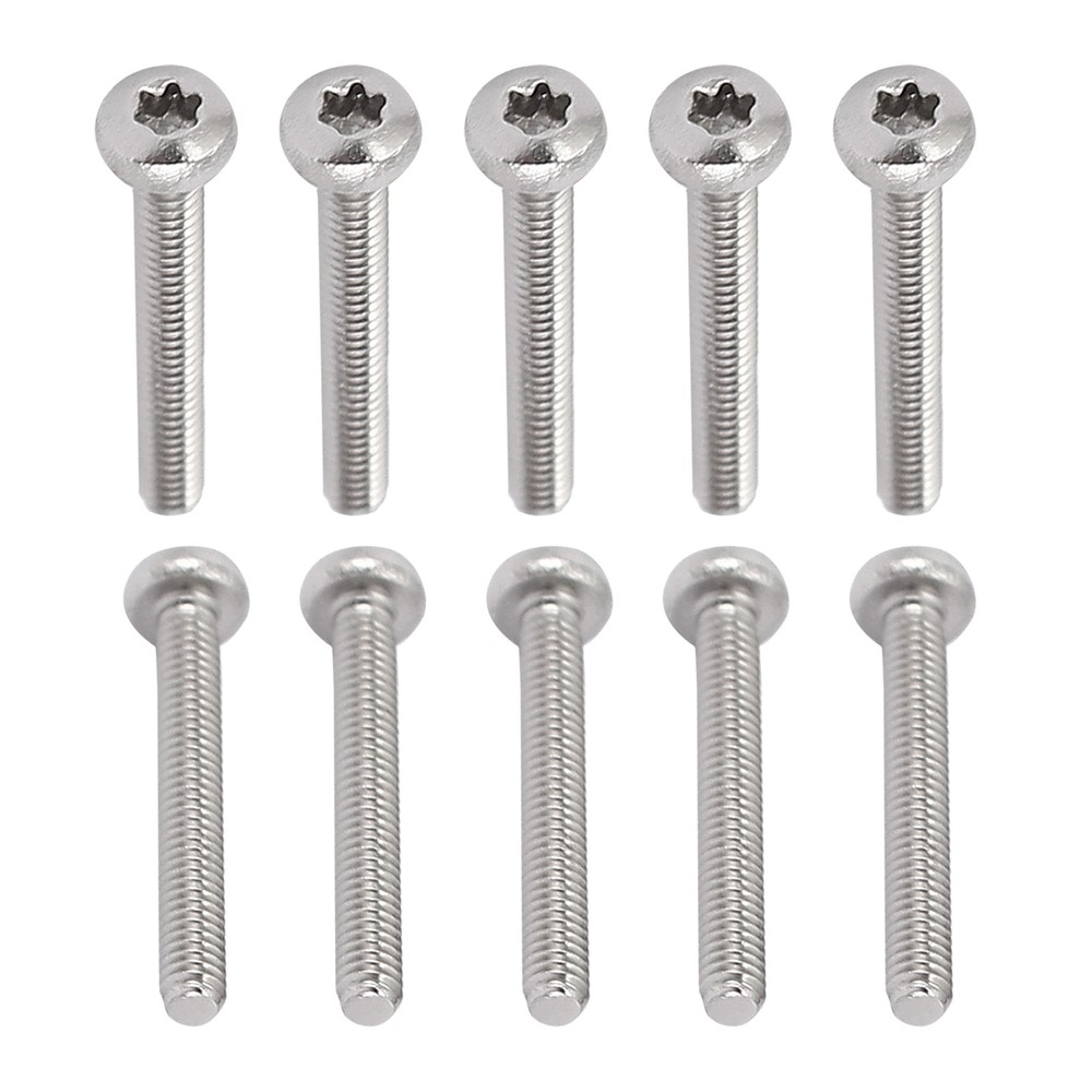 20Pack M2x16mm Pan Head Torx Screws 304 Stainless Steel Fasteners Silver