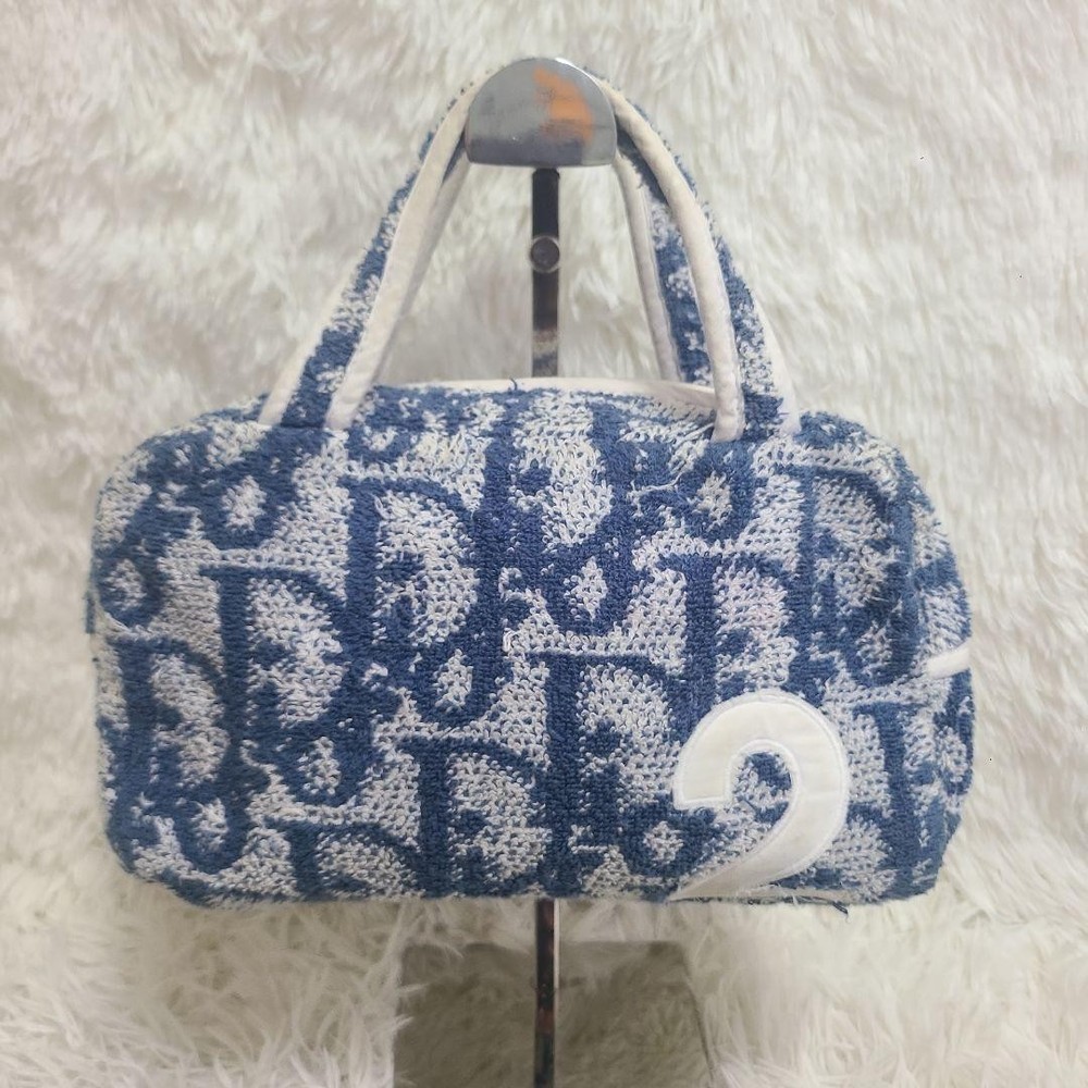 Dior Trotter Mini Tote in Cozy Pile Fabric Preowned