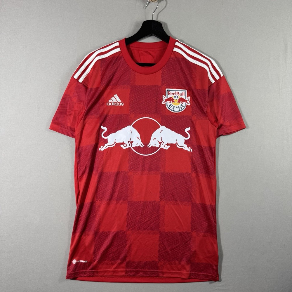 Adidas Mens New York Red Bulls Away Jersey Size Small Soccer MLS 2022/23 NWOT