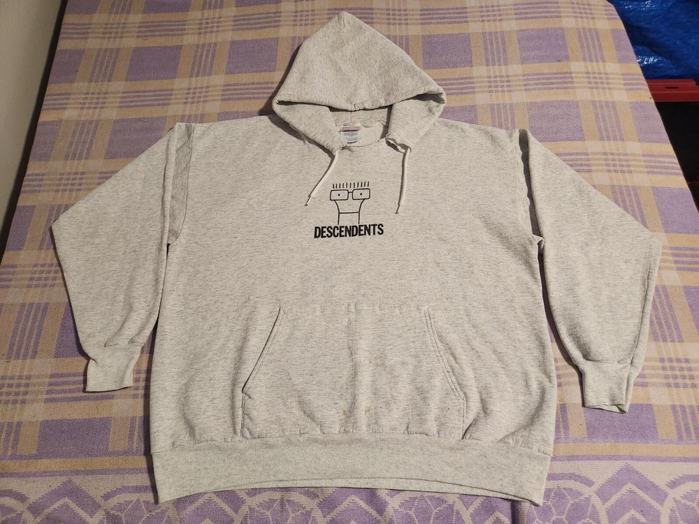 Vintage DESCENDENTS 90s Y2k 2000s Punk Rock SST Records Hoodie NOFX Face Band