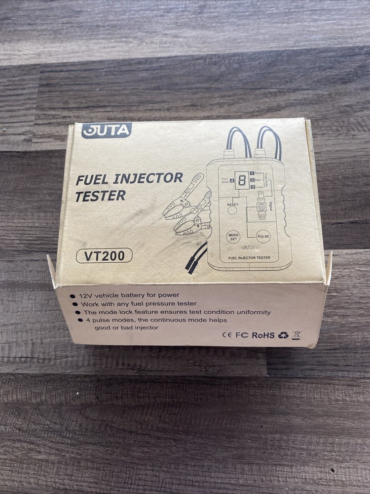 JUTA VT200 Fuel Injector Tester Cleaner Tool Fuel System Cleaner for Gasoline/5