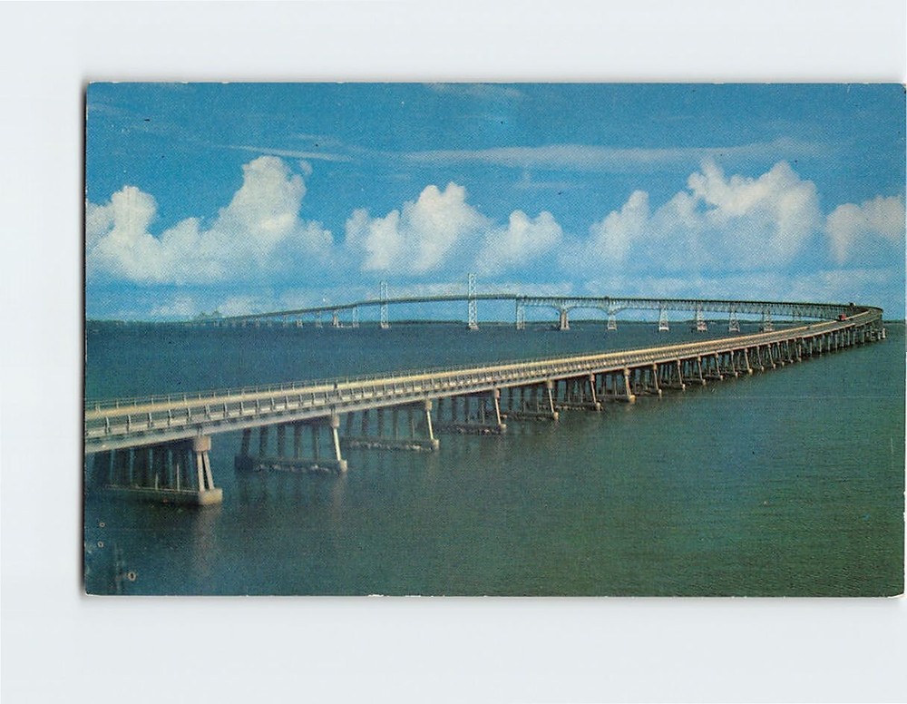 Postcard Chesapeake Bay Bridge Maryland USA