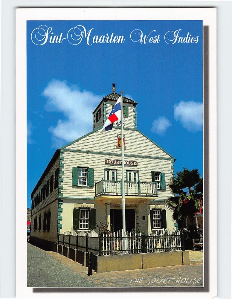 Postcard The Court House Philipsburg Sint Maarten