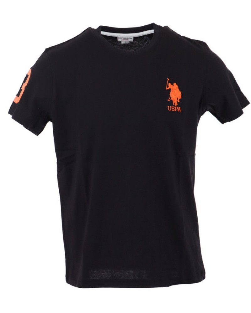 U.S. Polo Assn. Mick 65050 Black Cotton Men's T-Shirt