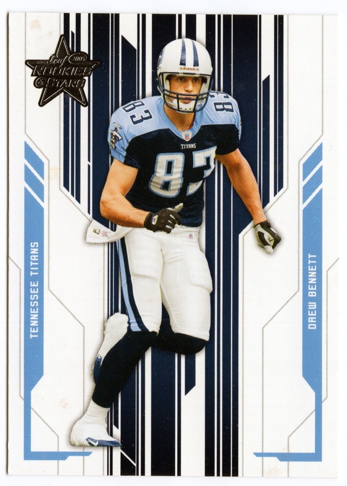 2005 Leaf Rookies & Stars - Drew Bennett #92 Titans b3