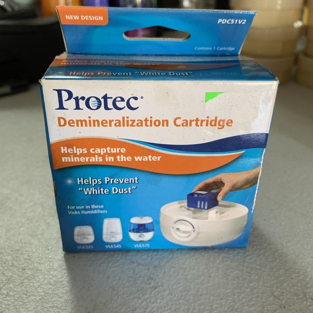 Protec PDC51V1 Demineralization Replacement Cartridges Vicks Humidifiers NEW