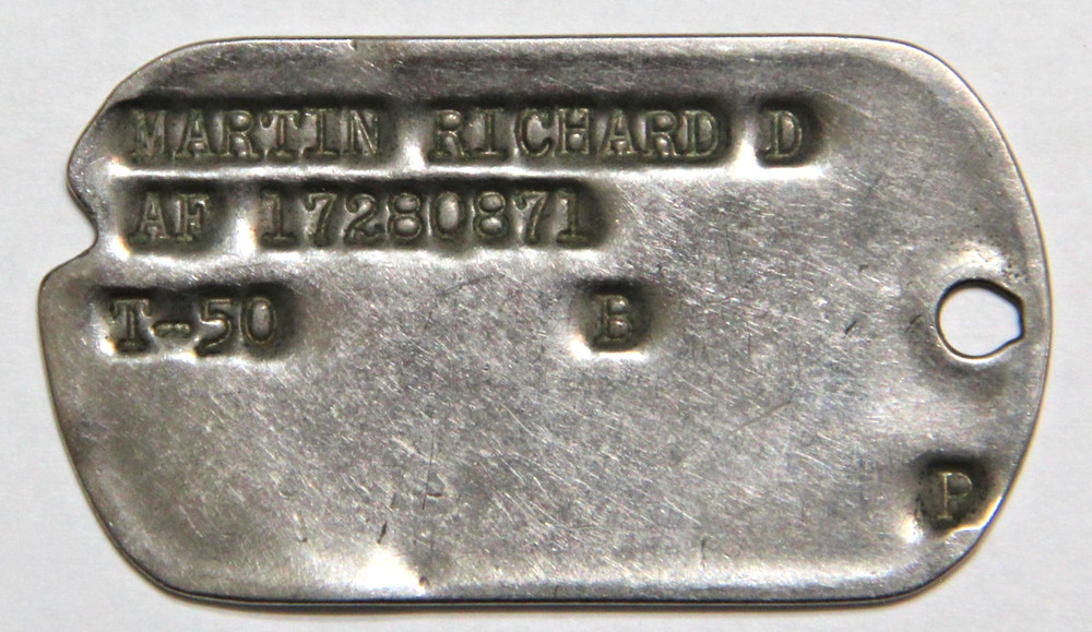 Original Korean War Named Dog Tag