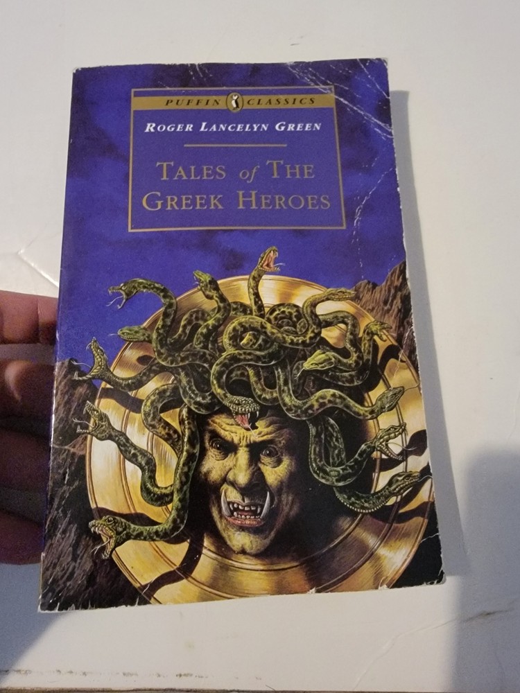 TALES OF THE GREEK HEROES - Roger Lancelyn Green 1994 Puffin Paperback Mythology