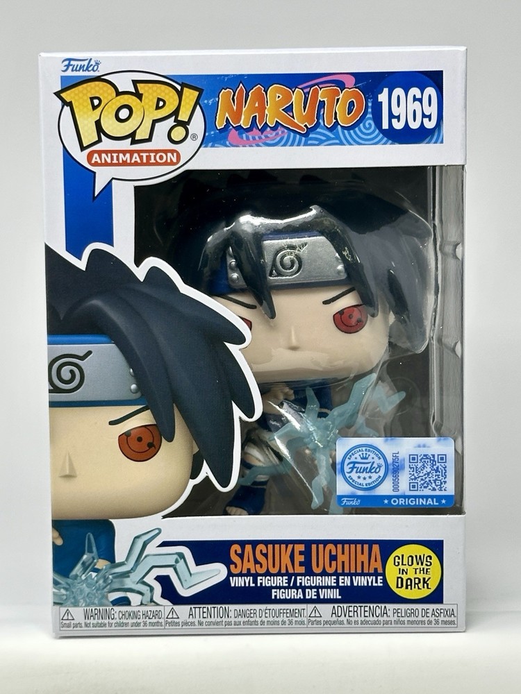 Funko Pop! Naruto: Sasuke Uchiha GITD 1969 EE Exclusive with Protector