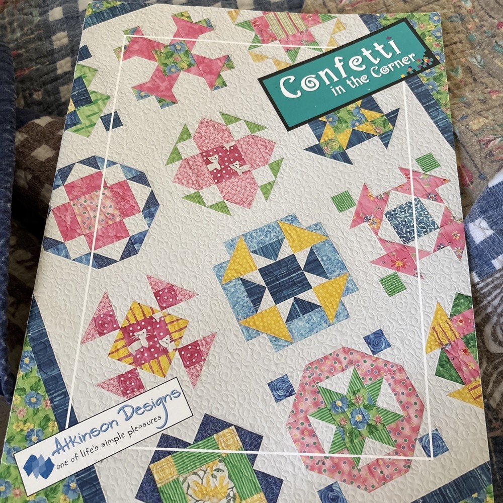 Confetti in the Corner quilt pattern book by Atkinson Designs