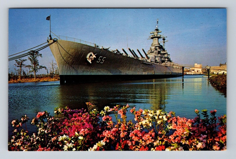Wilmington NC-North Carolina, U.S.S North Carolina Battleship, Vintage Postcard
