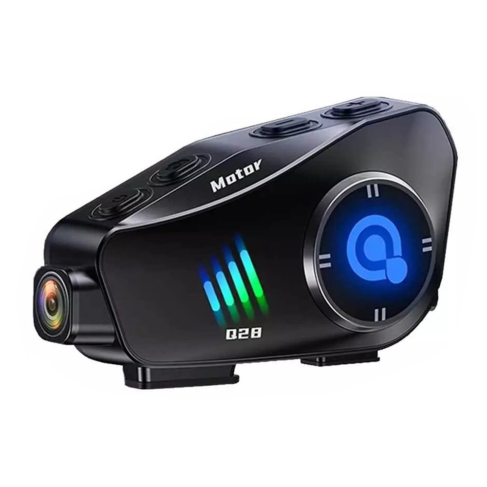 Motorcycle Helmet Bluetooth Headset HD Dash Cam DVR Video Recorder Camera WiFi