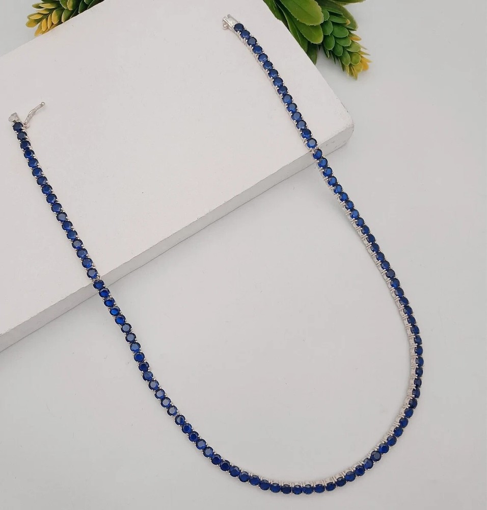 22Ct Round Created Sapphire 18