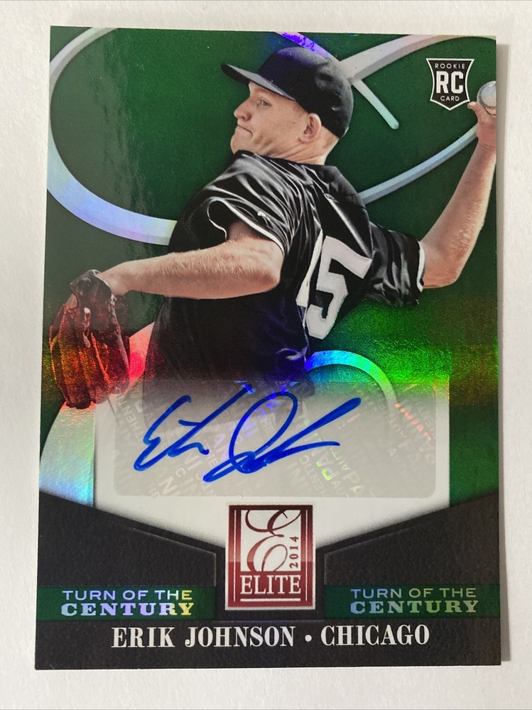Erik Johnson 2014 Donruss Elite Turn Of The Century Autograph RC Card #54