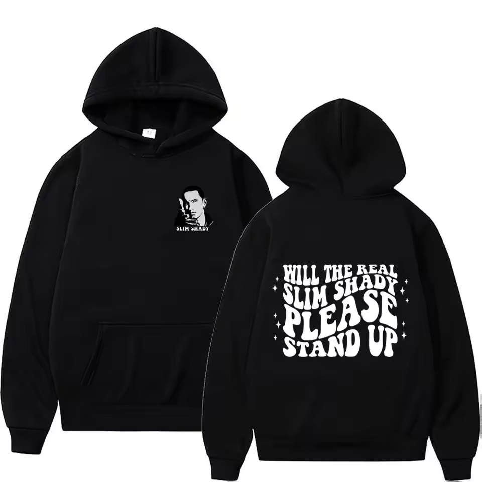 Eminem Slim Shadow Graphic Hoodie for Men & Women Hip Hop Sizes S-5XL