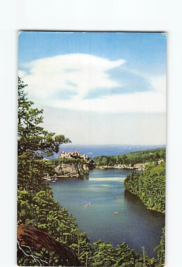 Postcard Lake Mohonk Mountain House Mohonk Lake New York USA