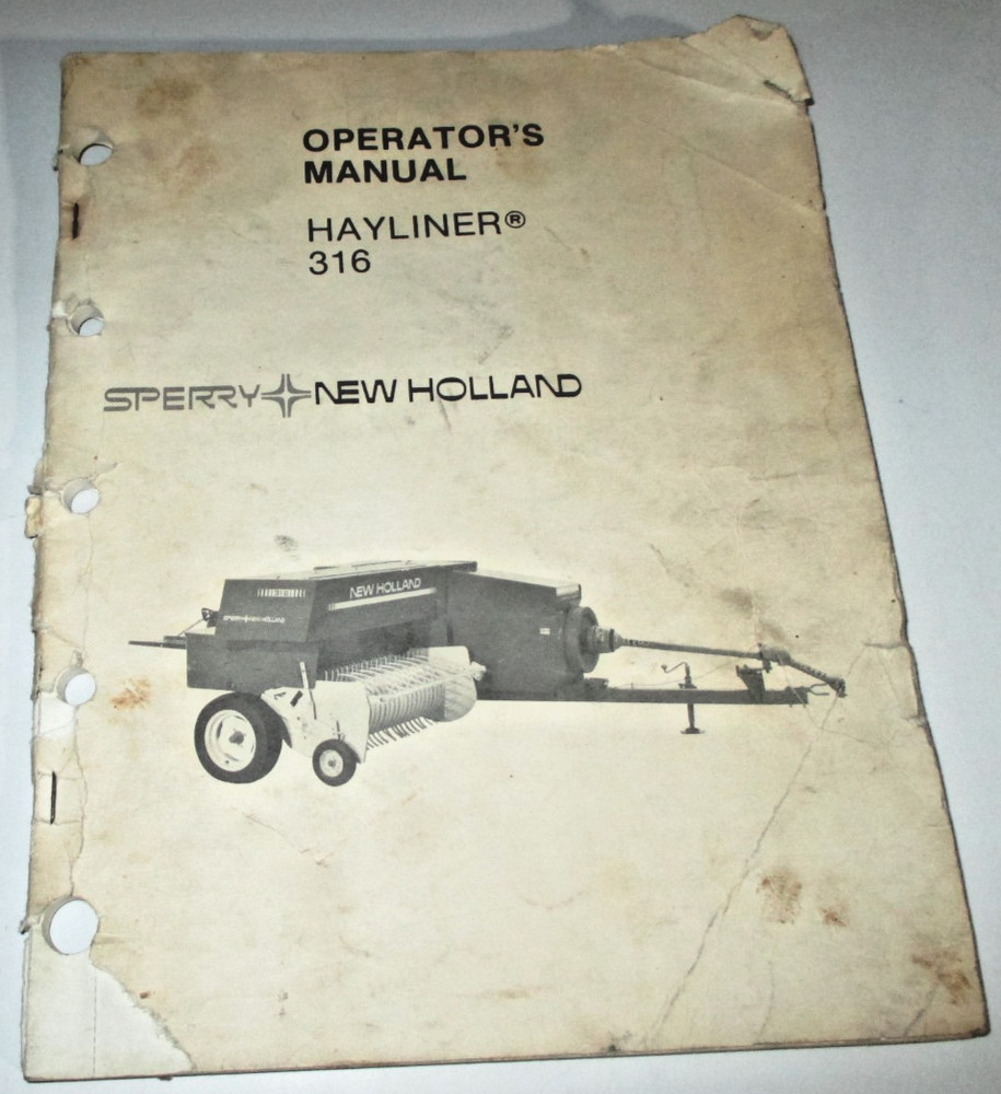 New Holland 316 Baler Operators Owners Maintenance Manual 8-82 NH ORIGINAL!
