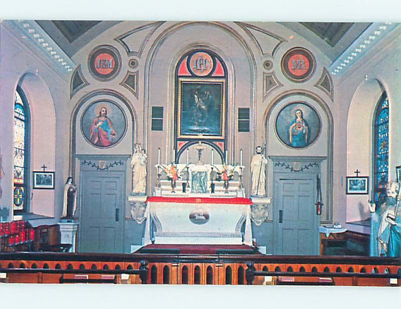 Unused Pre-1980 CHURCH SCENE Damariscotta Mills Maine ME p3684